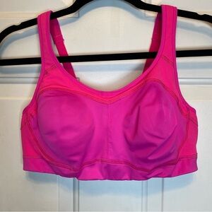 Champion Hot Pink Sports Bra Full Coverage Intimates Sz 36-39 C/D Back Closure
